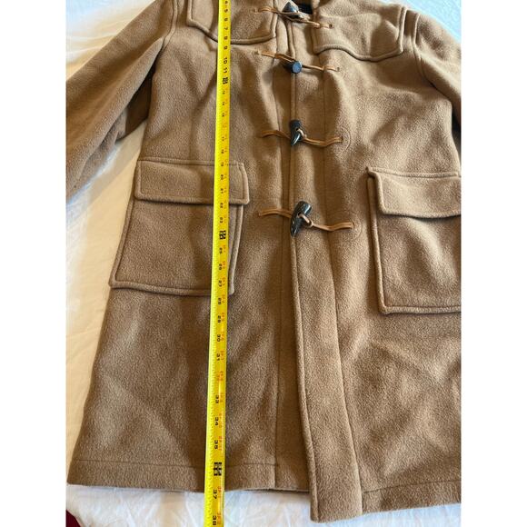 Burberry London Duffle Coat XS Camel Wool Toggle Hooded Made in England Vtg - Picture 7 of 16
